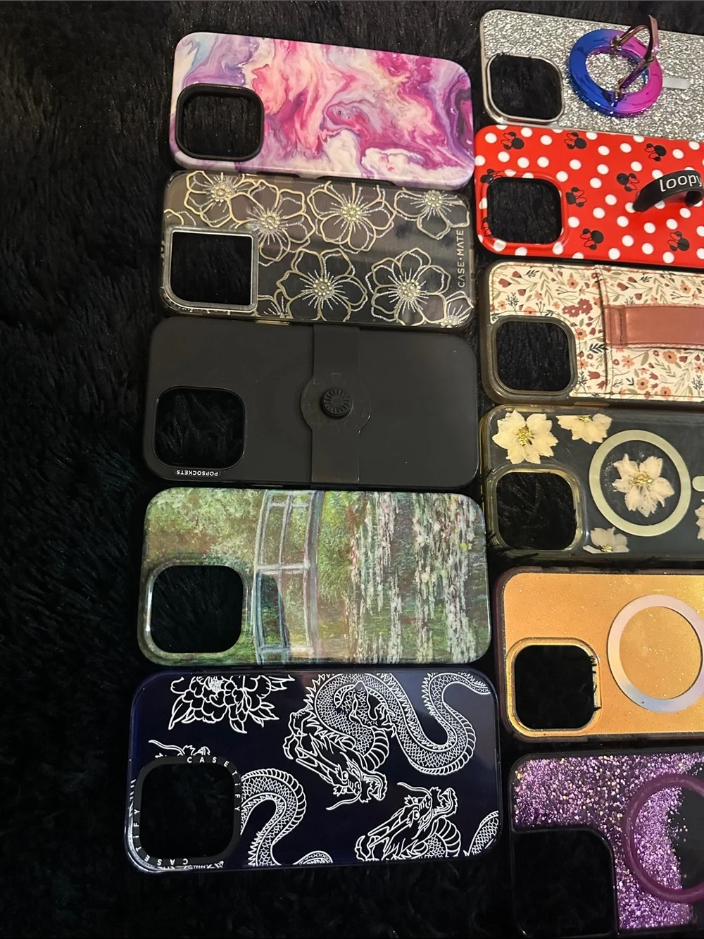 iPhone 14 Pro Max cases. Casetify, Casely, pop socket, case mate, and more